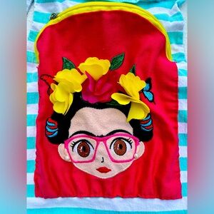 Artisan Made Apron Frida Kahlo graphic colorful Children’s Size